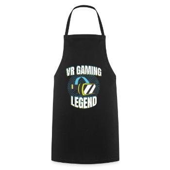 VR Gaming Legend Games - Cooking Apron - black - Front - AI Model Male 185 dark (185cm)