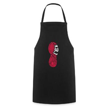 Running Runner Jogging Jogging Runner Cadeau - Tablier de cuisine - noir - Devant - AI Model Male 185 dark (185cm)