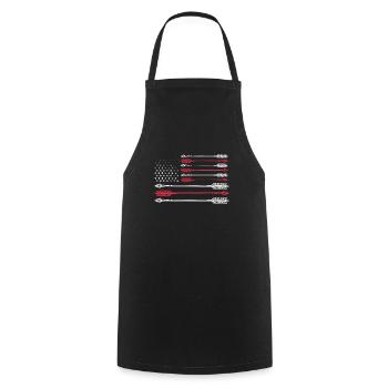 Archery - Cooking Apron - black - Front - AI Model Male 185 dark (185cm)