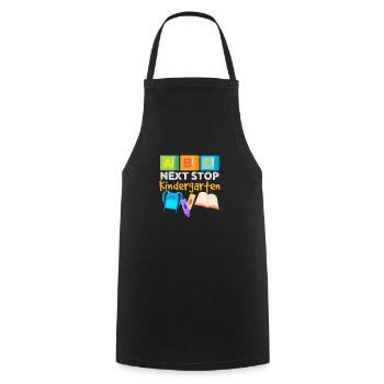 Kindergarten Child School Enrollment School Gift - Cooking Apron - black - Front - AI Model Male 185 dark (185cm)