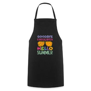 École maternelle - Tablier de cuisine - noir - Devant - AI Model Male 185 dark (185cm)