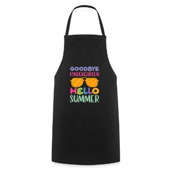 Kindergarten Child School Enrollment School Gift - Cooking Apron - black - Front - AI Model Male 185 dark (185cm)