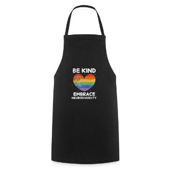 ADHD - Cooking Apron - black - Front - AI Model Male 185 dark (185cm)