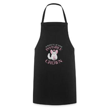 Chinchilla Nagetier Haustier Nager Geschenk - Kochschürze - Schwarz - Vorne - AI Model Male 185 dark (185cm)