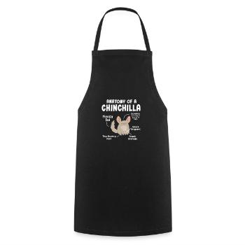 Chinchilla - Tablier de cuisine - noir - Devant - AI Model Male 185 dark (185cm)