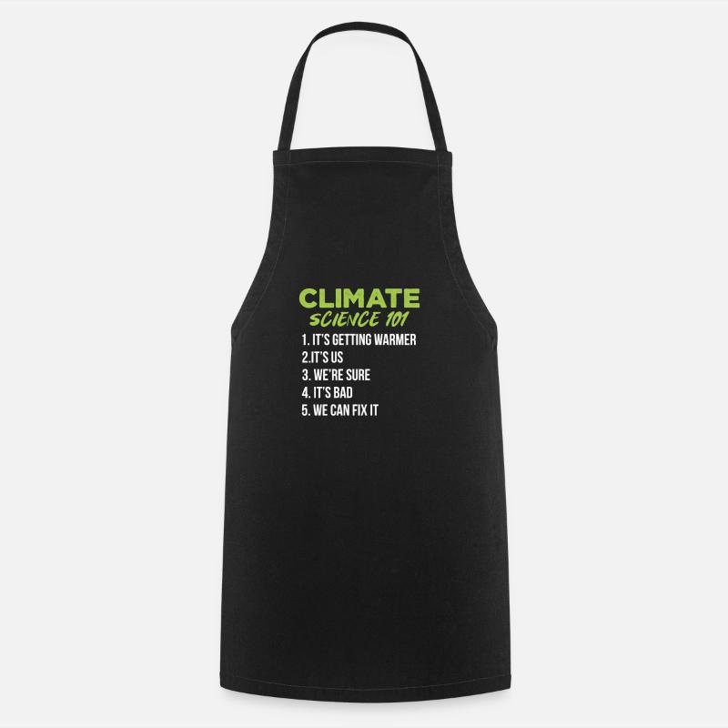 Changement climatique - Tablier de cuisine - noir