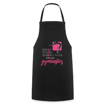 Love Gymnastics Gymnastik Turnen Turner - Cooking Apron - black - Front - AI Model Male 185 dark (185cm)