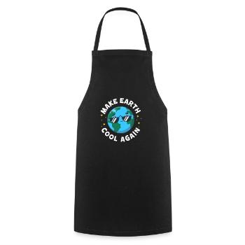 Climate change - Cooking Apron - black - Front - AI Model Male 185 dark (185cm)