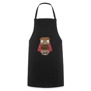 Coffee - Cooking Apron - black - Front - AI Model Male 185 dark (185cm)