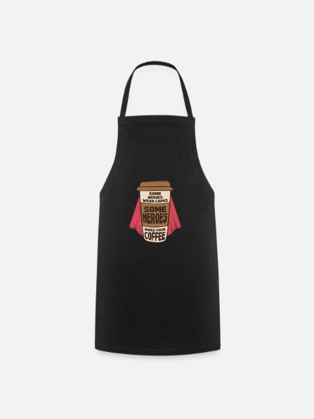 Kaffee Koffein Espresso Barista Geschenk - Kochschürze - Schwarz
