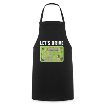 Lets Drive Play Rug Play Mat - Cooking Apron - black - Front - AI Model Male 185 dark (185cm)