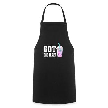 Bubble Tea - Cooking Apron - black - Front - AI Model Male 185 dark (185cm)
