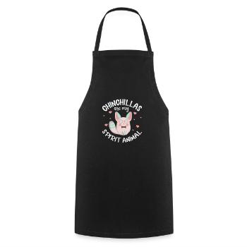 Chinchilla - Cooking Apron - black - Front - AI Model Male 185 dark (185cm)