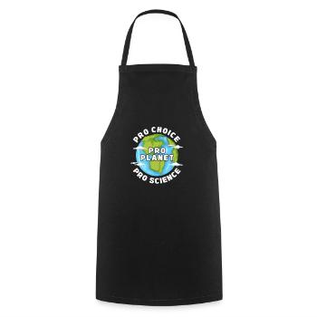Climate change - Cooking Apron - black - Front - AI Model Male 185 dark (185cm)