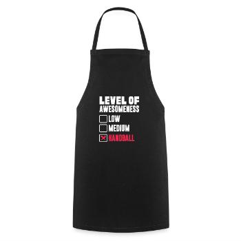 Handball - Cooking Apron - black - Front - AI Model Male 185 dark (185cm)