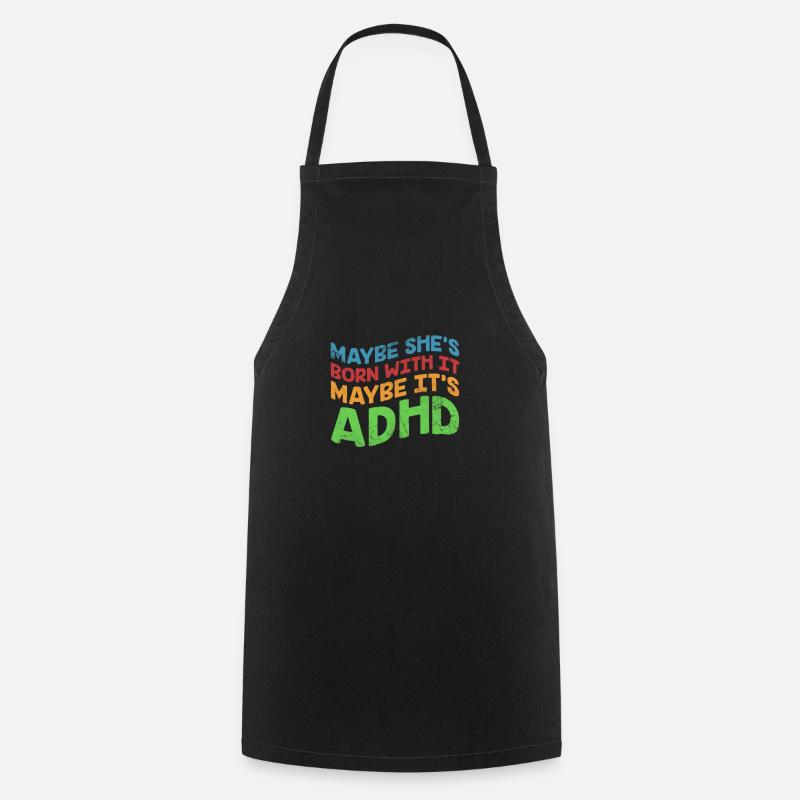 ADHD - Cooking Apron - black
