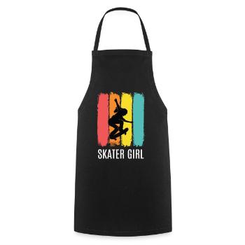 Skater Girl Skateboard Skater - Tablier de cuisine - noir - Devant - AI Model Male 185 dark (185cm)