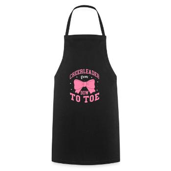 Cheerleader - Tablier de cuisine - noir - Devant - AI Model Male 185 dark (185cm)