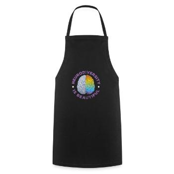 ADHD - Cooking Apron - black - Front - AI Model Male 185 dark (185cm)