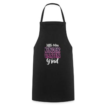 École maternelle - Tablier de cuisine - noir - Devant - AI Model Male 185 dark (185cm)