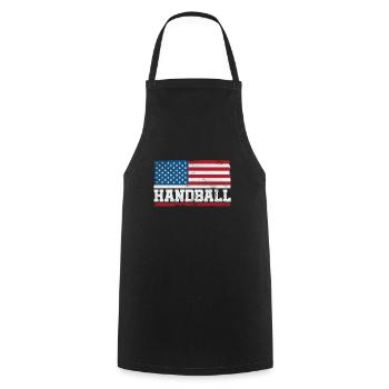 Handball Handball Player Handball Player Sports Gift - Cooking Apron - black - Front - AI Model Male 185 dark (185cm)