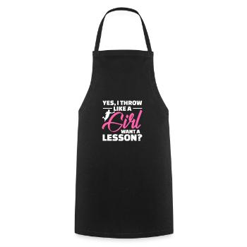 Handball - Cooking Apron - black - Front - AI Model Male 185 dark (185cm)