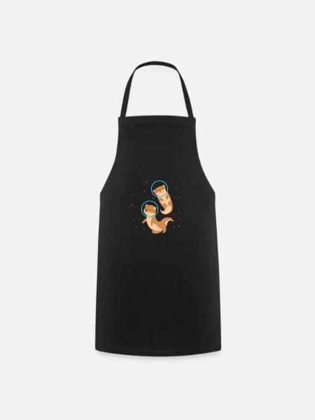 Otter Sea Otter Otter Gift - Cooking Apron - black