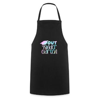 Kindergarten Child School Enrollment School Gift - Cooking Apron - black - Front - AI Model Male 185 dark (185cm)