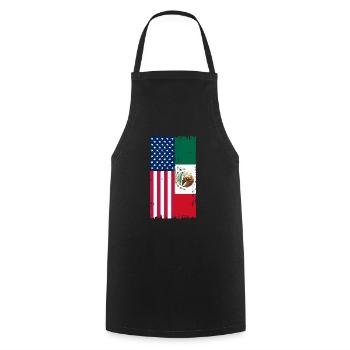 Cadeau de la nation mexicaine mexicaine - Tablier de cuisine - noir - Devant - AI Model Male 185 dark (185cm)