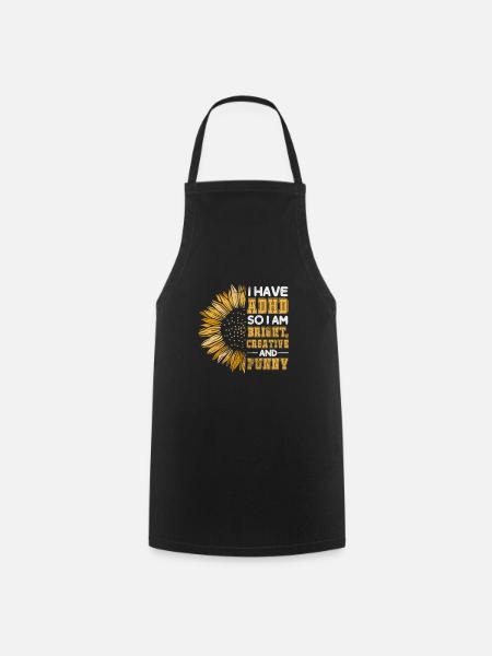 ADHD - Cooking Apron - black