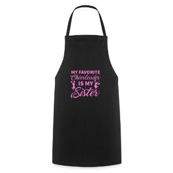 Cheerleader - Tablier de cuisine - noir - Devant - AI Model Male 185 dark (185cm)