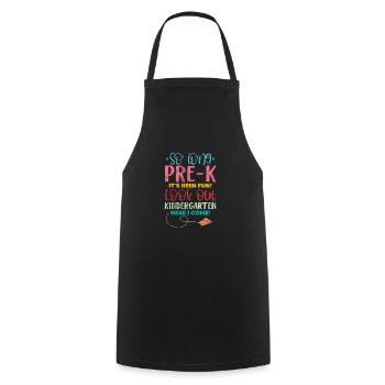 École maternelle - Tablier de cuisine - noir - Devant - AI Model Male 185 dark (185cm)