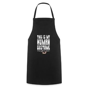 Loutre - Tablier de cuisine - noir - Devant - AI Model Male 185 dark (185cm)