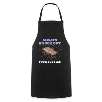 Knock Out Your Bubbles Epoxy Resin - Cooking Apron - black - Front - AI Model Male 185 dark (185cm)