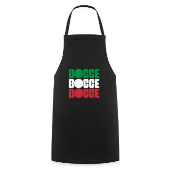 Bocce Bocce Ball Bouler Boulen Cadeau - Tablier de cuisine - noir - Devant - AI Model Male 185 dark (185cm)