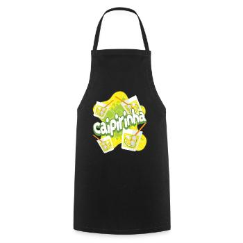 Caipirinha Cocktail Alcohol Party - Cooking Apron - black - Front - AI Model Male 185 dark (185cm)