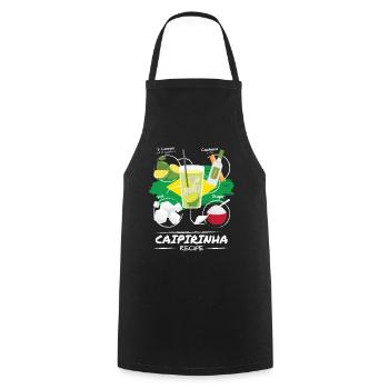 Caipirinha Recipe Cocktail Alcohol Party - Cooking Apron - black - Front - AI Model Male 185 dark (185cm)