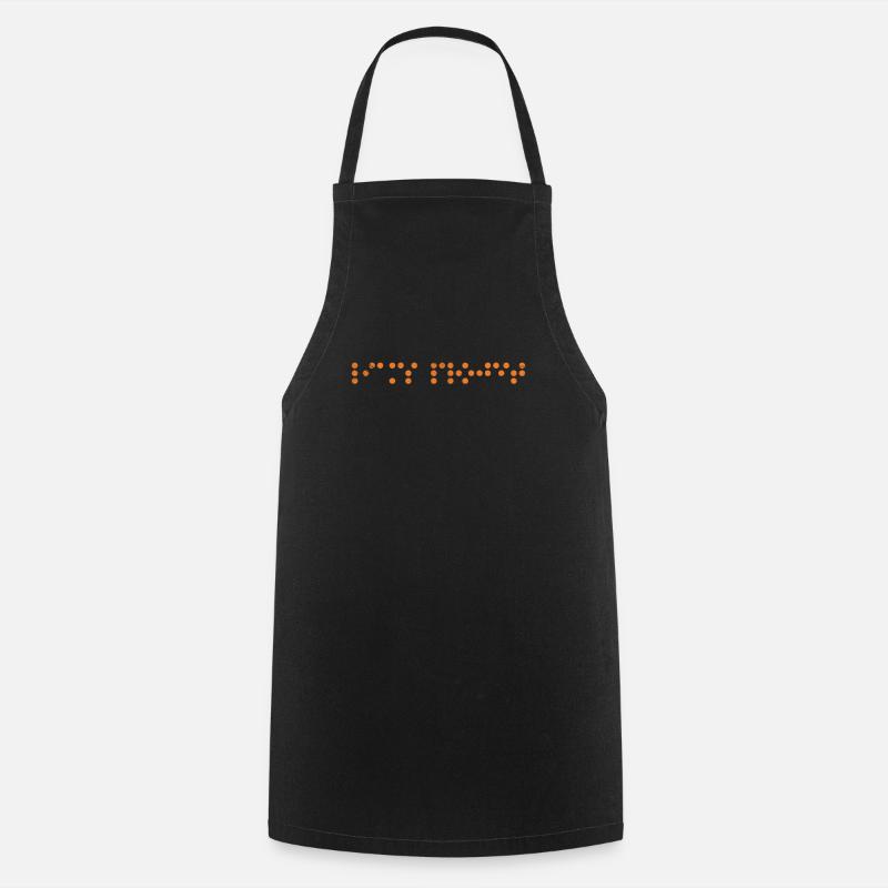 Braille - Cooking Apron - black