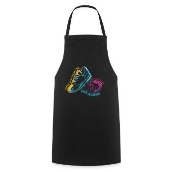 To Many Sneakers Sneaker Turnschuhe - Cooking Apron - black - Front - AI Model Male 185 dark (185cm)