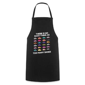 To Many Shoes Sneaker Sneakers - Cooking Apron - black - Front - AI Model Male 185 dark (185cm)