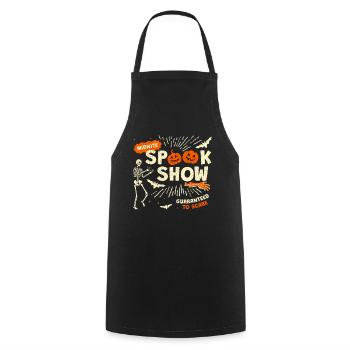 Spook Show Halloween Costume Squelette - Tablier de cuisine - noir - Devant - AI Model Male 185 dark (185cm)