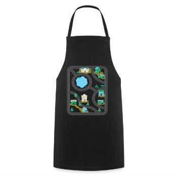 Play Rug Play Mat Massage - Cooking Apron - black - Front - AI Model Male 185 dark (185cm)