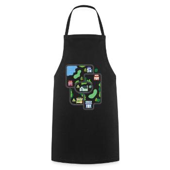 Play Rug Play Mat Massage - Cooking Apron - black - Front - AI Model Male 185 dark (185cm)