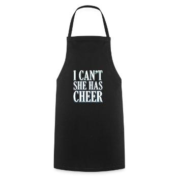 Cheerleader - Tablier de cuisine - noir - Devant - AI Model Male 185 dark (185cm)