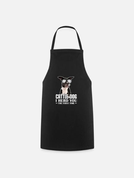 Australian Cattle Dog Hund Hunde Geschenk - Kochschürze - Schwarz