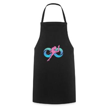 Baton Twirling - Cooking Apron - black - Front - AI Model Male 185 dark (185cm)