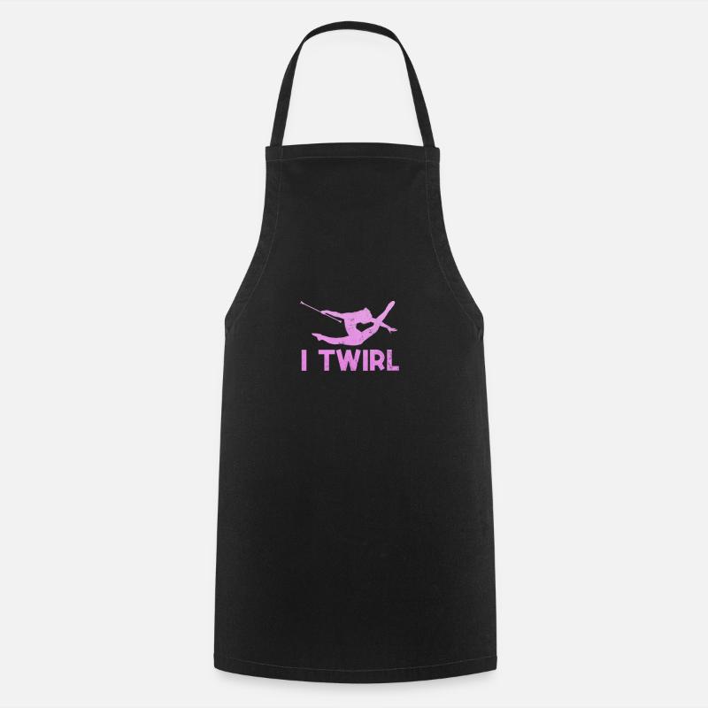 Baton Twirling - Tablier de cuisine - noir