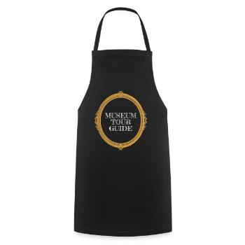 Museum Tour Guide Museum - Cooking Apron - black - Front - AI Model Male 185 dark (185cm)