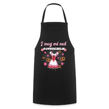 I Mog Mi Ned Aufbrezeln Dirndl - Kochschürze - Schwarz - Vorne - AI Model Male 185 dark (185cm)