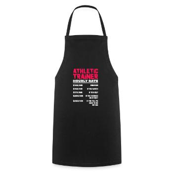 Sports Physician - Cooking Apron - black - Front - AI Model Male 185 dark (185cm)